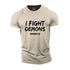 Men's I Fight Demons Cotton T-Shirt